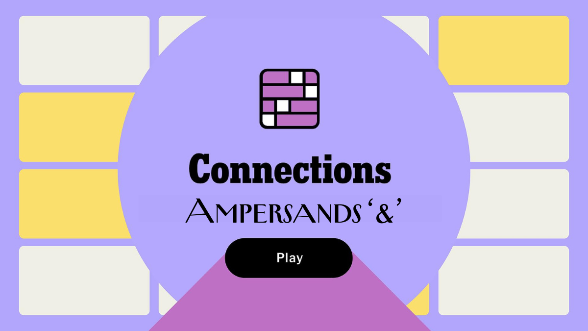 Ampersands meaning in NYT Connections August 29 edition solved